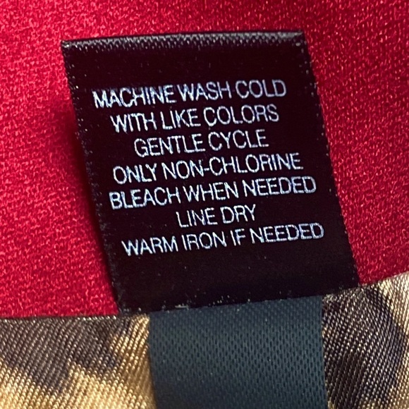 Express Studio Red Pencil w Leopard Lining Skirt Sz 8 - Picture 7 of 8